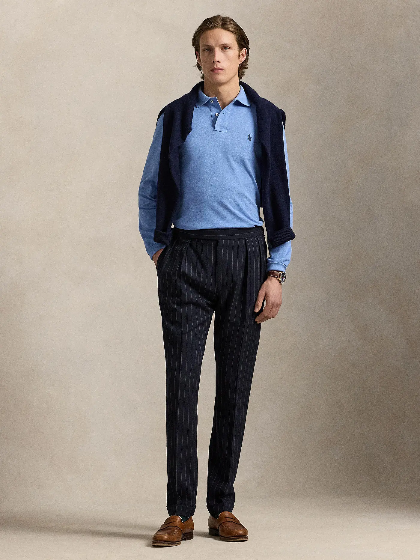 POLO RALPH LAUREN | Poloshirt Custom Slim Fit | hellblau